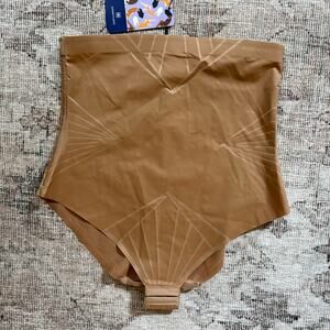 Honeylove Shadow Sculpt High Waist Brief Women's XL | Sand | Tummy Control | NWT